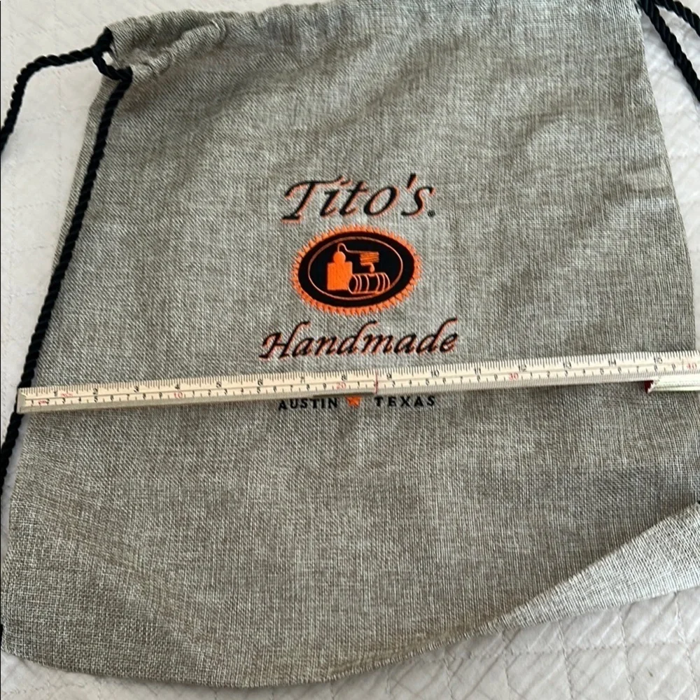 Tito's Vodka Drawstring Knapsack Backpack Bag - BRAND NEW